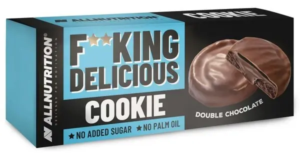Fitking Delicious Cookie, ciocolată dublă, 128 g, AllNutrition