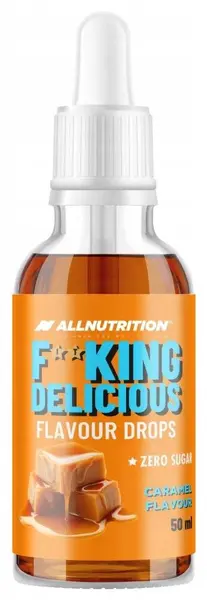 Fitking Delicious Flavour Drops, caramel, 50 ml, AllNutrition