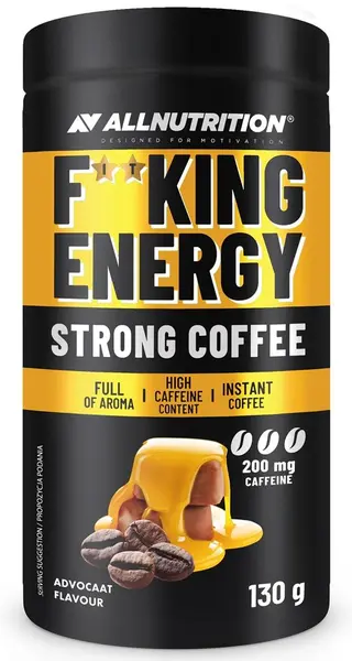 Fitking Energy Strong Coffee, lichior avocat, 130 g, AllNutrition