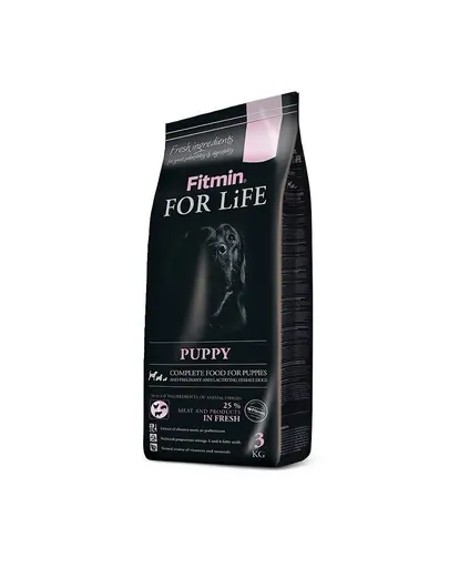 FITMIN Dog For Life Puppy 2,5 kg hrană pentru căței și pentru cățele gestante și care alăptează