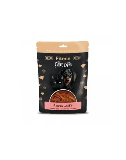 FITMIN For Life somon jerky mini câini și pisici gustări naturale 70 g
