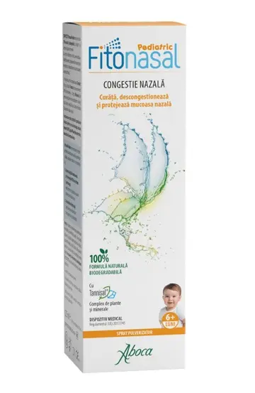 Fitonasal Pediatric Spray decongestionant, 125 ml, Aboca