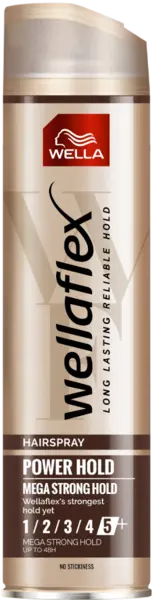 Fixativ cu grad de fixare 5 Mega Strong Hold Wellaflex, 250ml, Wella