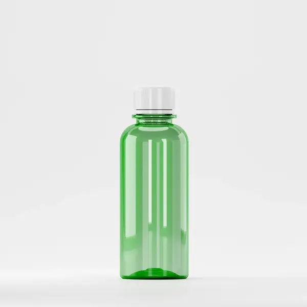 Flacon PET 200ml, Verde – Filet 28mm – PCO 1810 (cu capac alb)