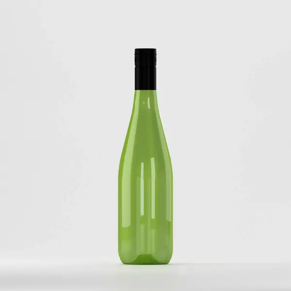 Flacon PET 750ml, verde – cu capac filetant negru