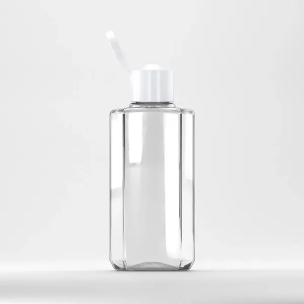 Flacon PET 75ml, Transparent - Filet 18mm, Cu Capac Flip Top