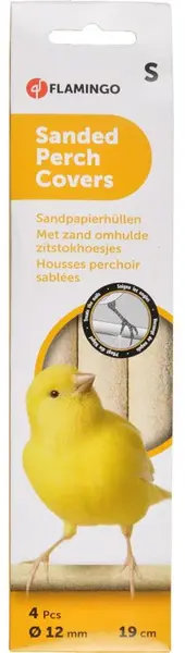 FLAMINGO Baghetă cu nisip pentru păsări S, diametru 12mm, 4 bucăţi