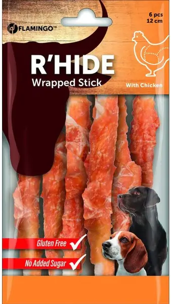 FLAMINGO Chick'n Wrapped Sticks Recompense pentru câini, cu Pui şi Vită 70g