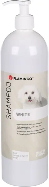 FLAMINGO Şampon pentru câini cu blană albă