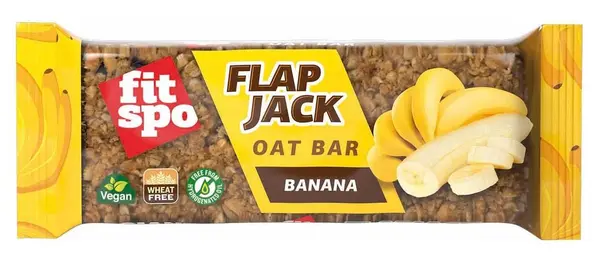 Flapjack, banană, 80 g, FitSpo