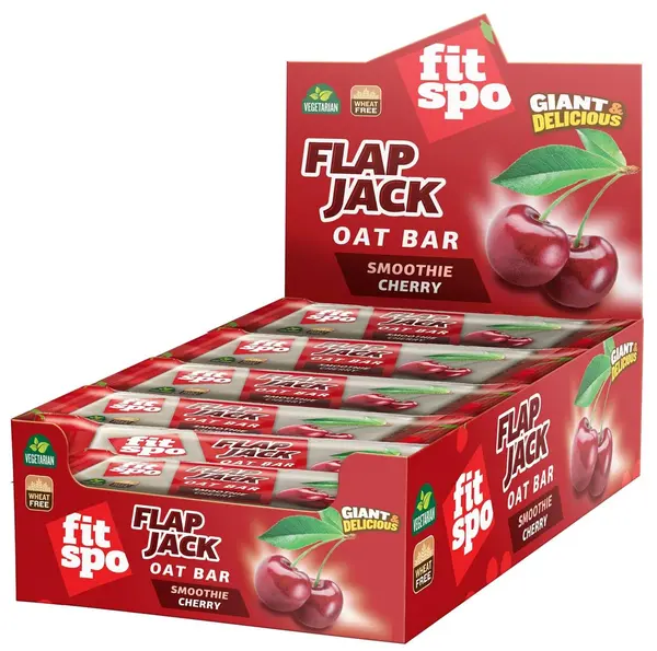 Flapjack, cireșe, 12 x 90 g, FitSpo