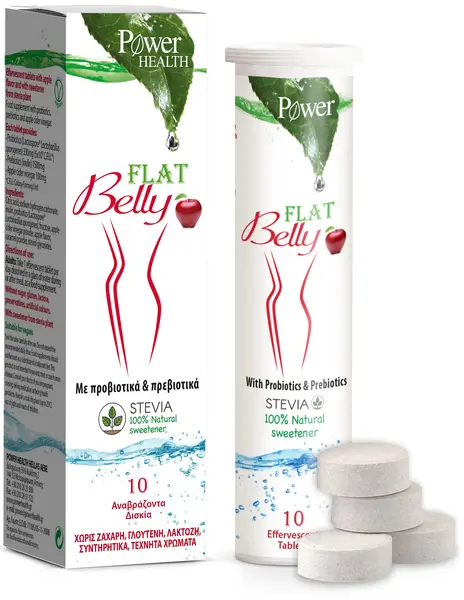 Flat Belly, 10 comprimate efervescente, Power of Nature