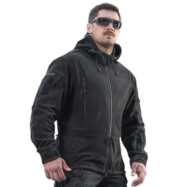 Fleece tactic WINDBLOCK DIVISION GEN.II Negru M-TAC - M