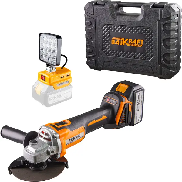 Flex cu acumulator Baukraft - BK-BAG72, 125 mm, 18V