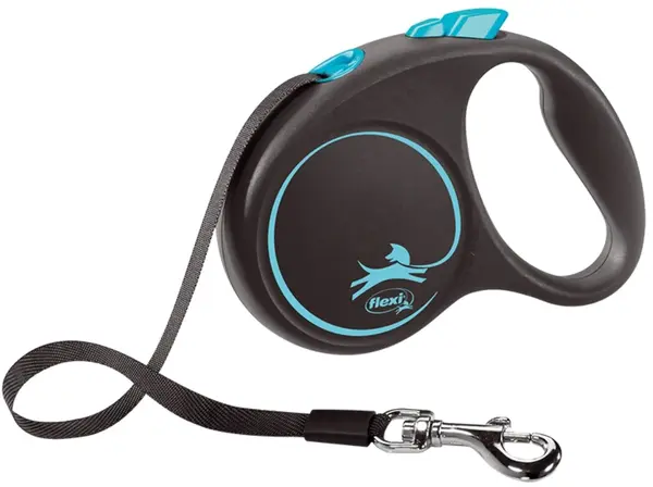 FLEXI Lesă retractabilă BLACK DESIGN cu bandă