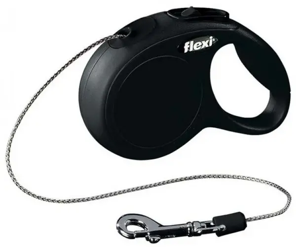 FLEXI Lesă retractabilă NEW CLASSIC, cu fir rotund