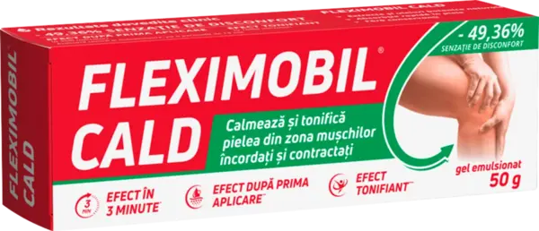 Fleximobil cald gel cu efect de incalzire 50 g