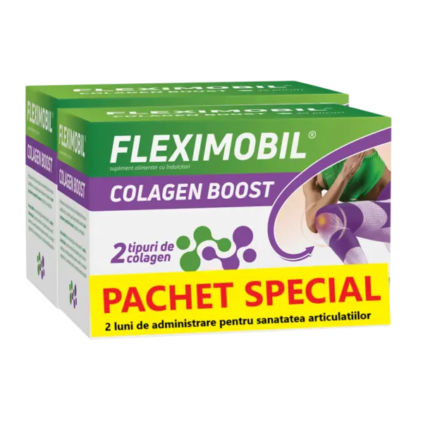 Fleximobil Colagen Boost, pachet special, Fiterman Pharma | 2 x 30 plicuri
