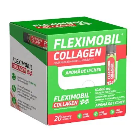 Fleximobil Collagen Articulatii 25ml, 20 flacoane, Fiterman