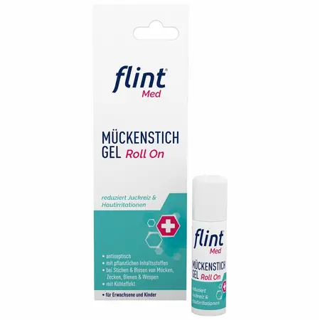 Flint med gel roll-on calmant dupa intepaturi de insecte, 3 ani+ 10ml fl Kyberg Pharma