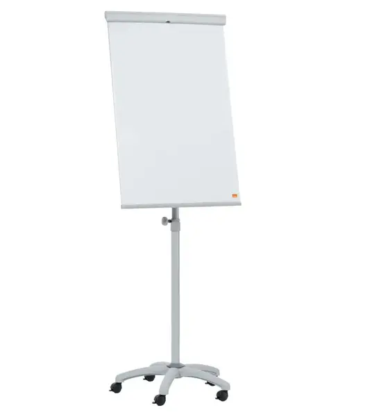 Flipchart mobil NOBO Essentials, otel lacuit, magnetic, alb Flipchart mobil NOBO Essentials, otel lacuit, magnetic, alb