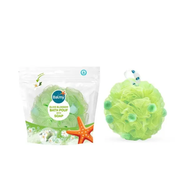 Floare de Masaj cu Perle de Sapun, Parfum Floare de Maslin, Balmy, 24.5 g