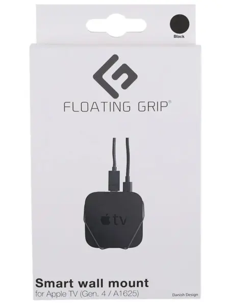 Floating Grip Apple Tv Gen. 4 Wall Mount Black
