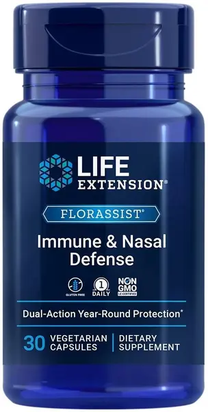 Florassist Immune & Nasal Defense, 30 vege capsule, Life Extension