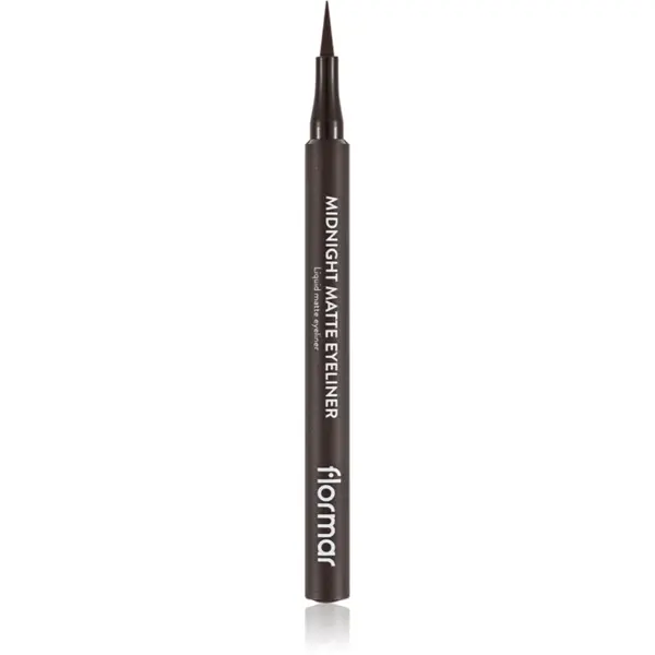 flormar Midnight Matte Eyeliner eyeliner în fix cu efect matifiant culoare 02 Brown 1 ml