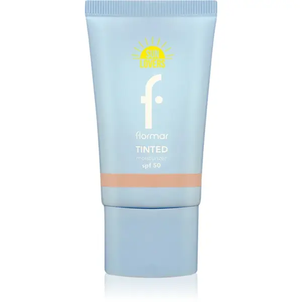 flormar Sun Lovers Tinted Moisturizer SPF 50 crema hidratanta si tonifianta SPF 50 Sand 30 ml