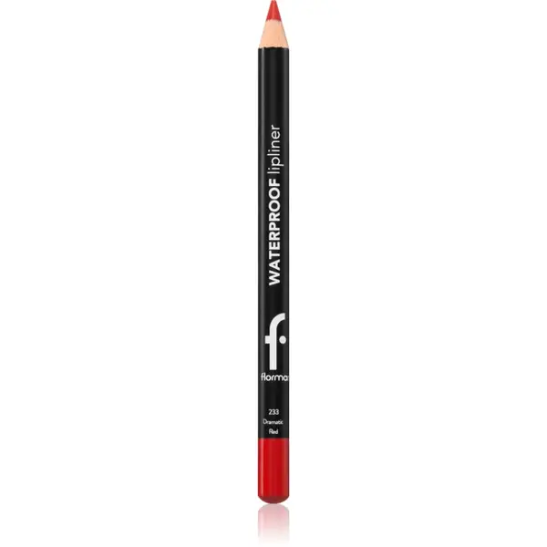flormar Waterproof Lipliner creion contur pentru buze, waterproof culoare 233 Dramatic Red 1.14 g