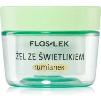 FlosLek Laboratorium Eye Care Gel pentru jurul ochilor cu un luminator și mușețel