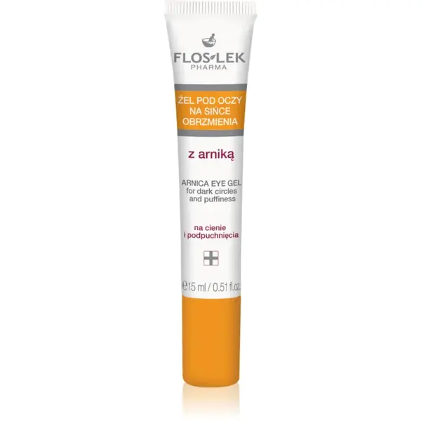 FlosLek Pharma Eye Care gel de ochi cu arnică împotriva ridurilor și a cearcănelor întunecate 15 ml