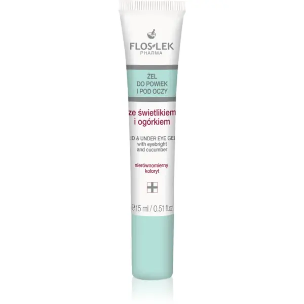 FlosLek Pharma Eye Care gel iluminator pentru ochi impotriva cearcanelor 15 ml