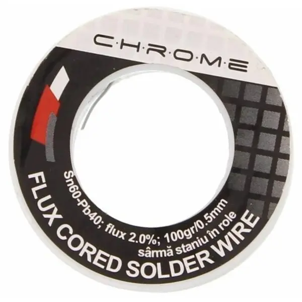 Fludor 100gr 0.5mm SN60 PB40 Chrome TIN-100GR/0.5MM-CHR / 5948636026153