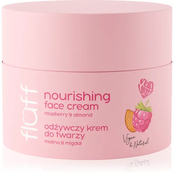 Fluff Raspberries & Almonds cremă pentru față cu efect de nutritiv 50 ml