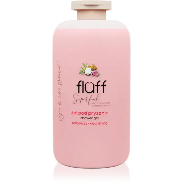 Fluff Superfood gel de duș Coconut Water & Raspberry 500 ml