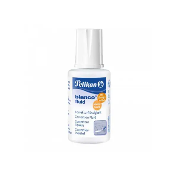 Fluid corector, pe baza de solvent, 20 ml, Blanco Pelikan