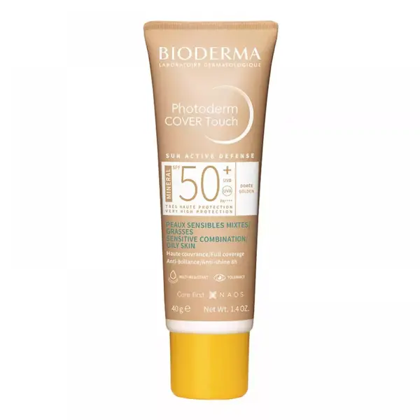 Fluid Cover Touch cu SPF50+ auriu Photoderm, 40g, Bioderma