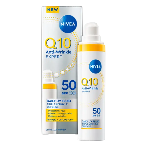 Fluid de zi Anti-Wrinkle Expert Q10 cu protectie UV, 40ml, Nivea