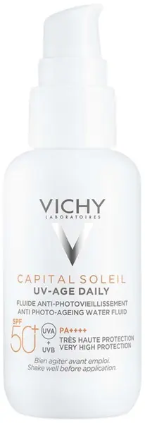 Fluid facial Vichy Capital Soleil UV-Age zilnic, SPF50+, 40 ml