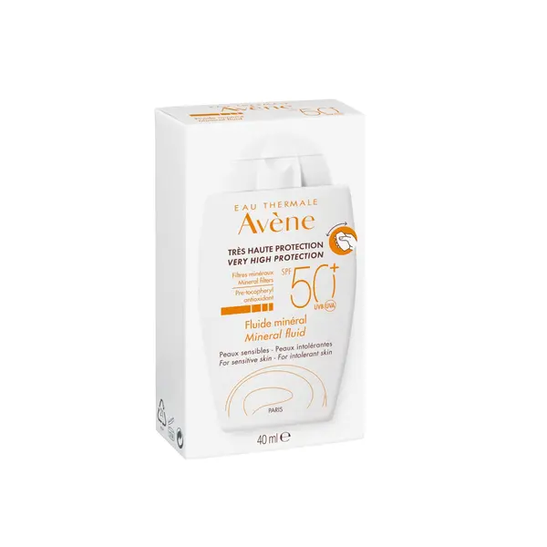 Fluid mineral pentru protectie solara SPF 50+, 40 ml, Avene