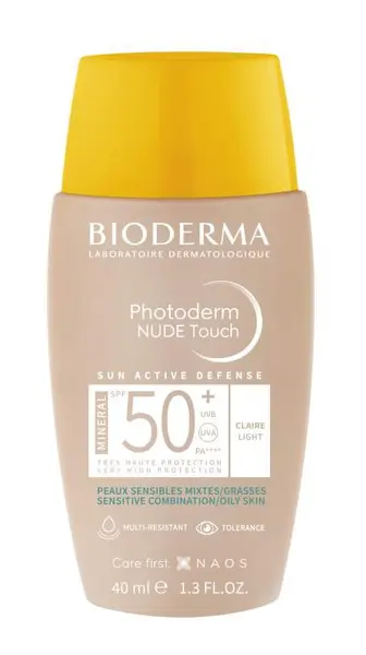Fluid Nude Touch deschis cu SPF50+ Photoderm, 40ml, Bioderma