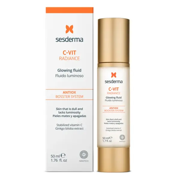 Fluid pentru luminozitatea tenului C-Vit Radiance, 50 ml, Sesderma