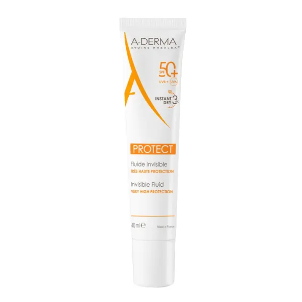Fluid pentru protectie solara cu SPF 50+, 40 ml, A-Derma Protect