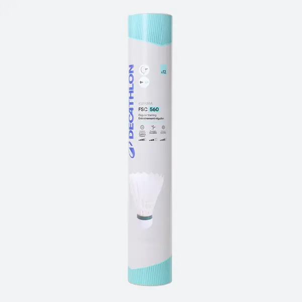 Fluturaş Badminton Artengo FSC560 (Viteza 77) Alb Set de 12