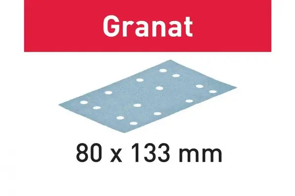 Foaie abraziva STF 80x133 P180 GR/10 Granat