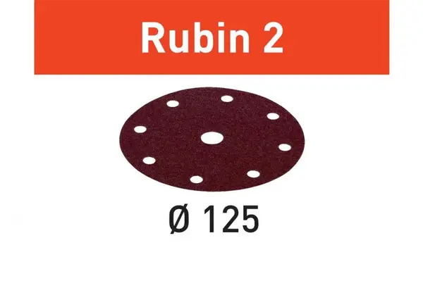 Foaie abraziva STF D125/8 P60 RU2/10 Rubin 2