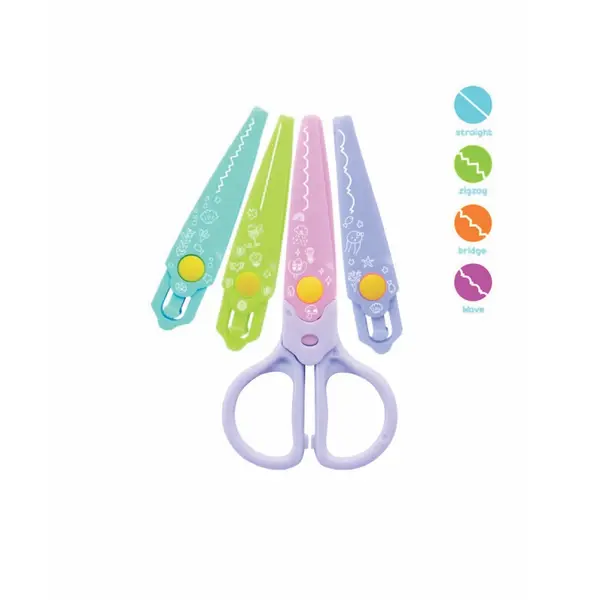 Foarfeca creativa cu 4 rezerve KEYROAD Baby Line KR972337