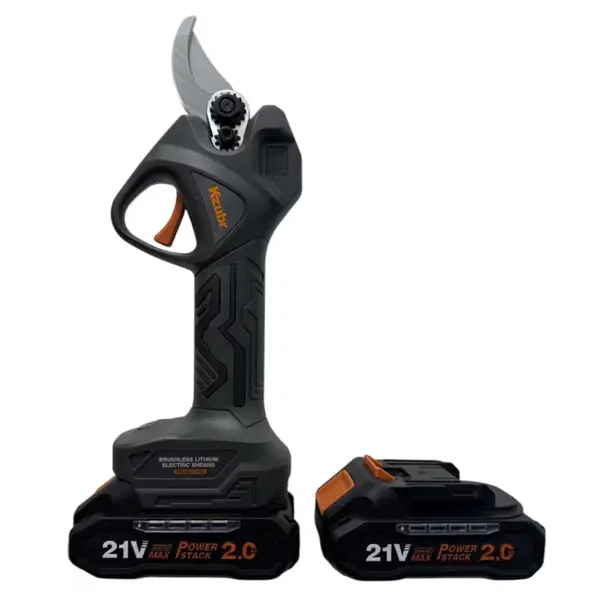 Foarfeca de taiat crengi Kzubr, 21V 2Ah, Diametru taiere 25mm, Genta de transport